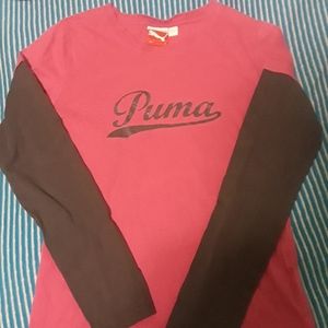 Girls sport lifestyle puma long sleeve shirt